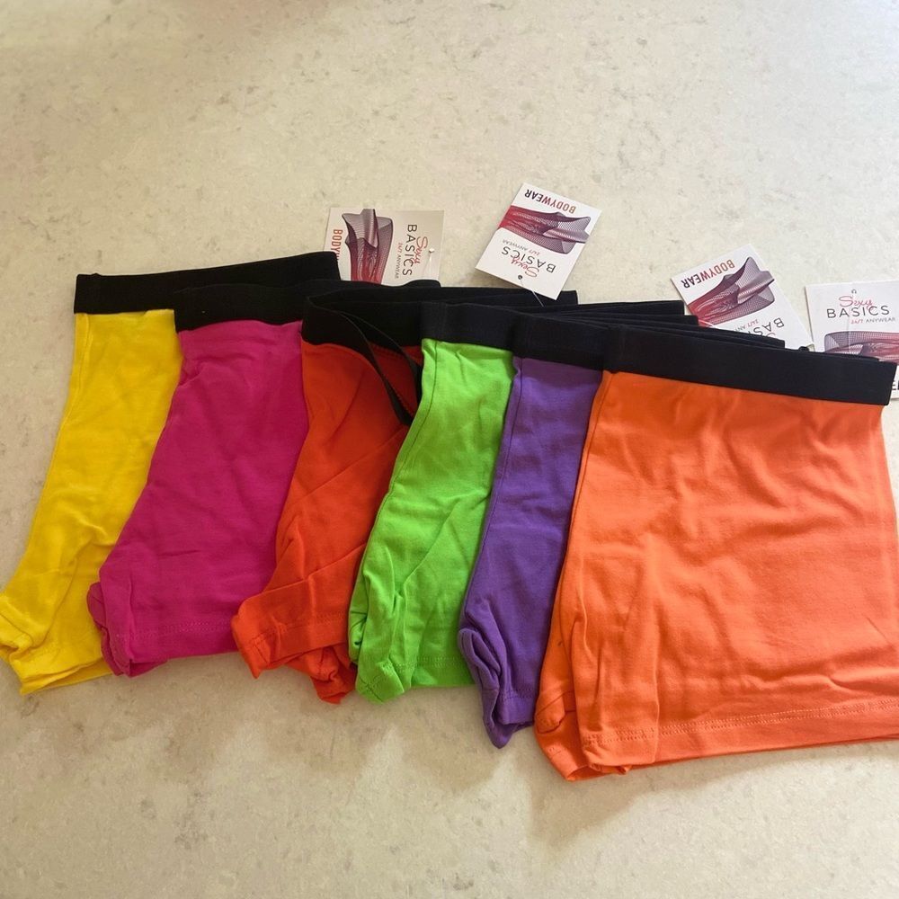 Sexy Basics Womens 6Pk Modern Active Boy Short Boxer Brief Pantie Multicolor -M